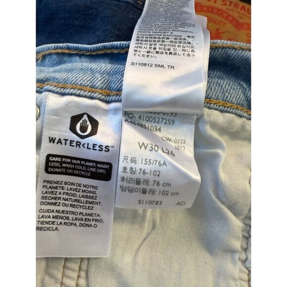 Levi's Women's 501 Light Blue Mom Style Fit Jeans Size 30WX26L - Picture 6 of 11